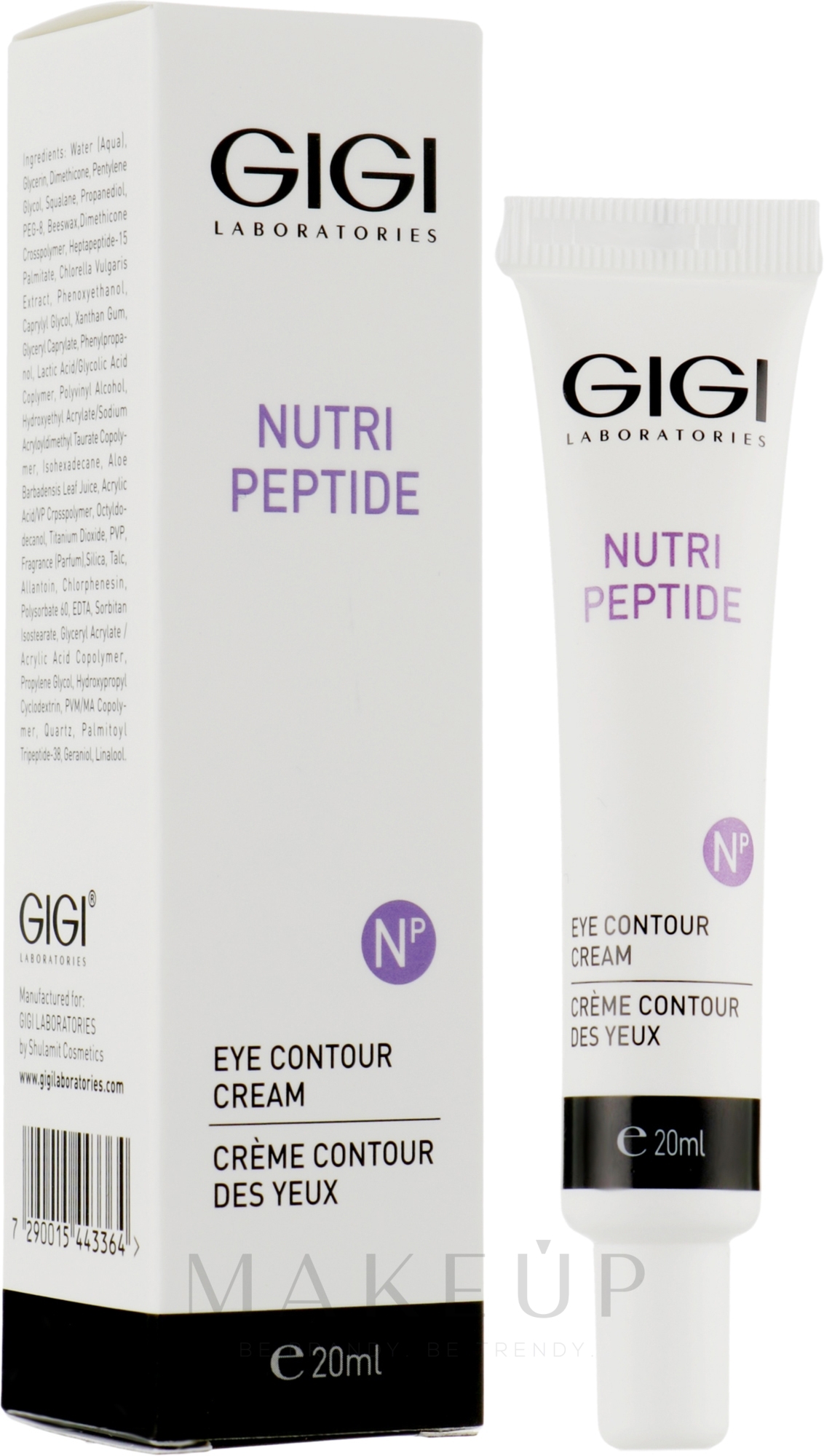 Augenkonturcreme mit Peptiden - Gigi Nutri-Peptide Eye Contour Cream — Bild 20 ml