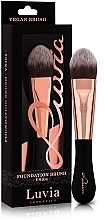 Düfte, Parfümerie und Kosmetik Foundationpinsel VS104 - Luvia Cosmetics Foundation Brush Black Rose Gold