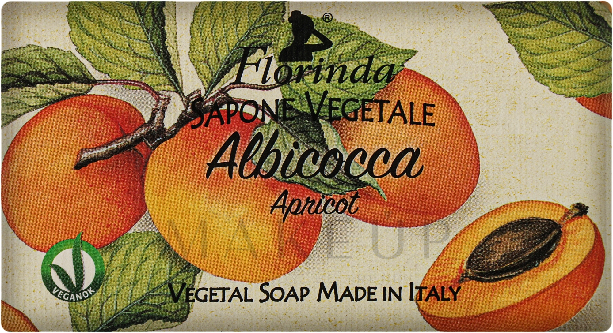 Naturseife Aprikose - Florinda Apricot Natural Soap — Bild 100 g