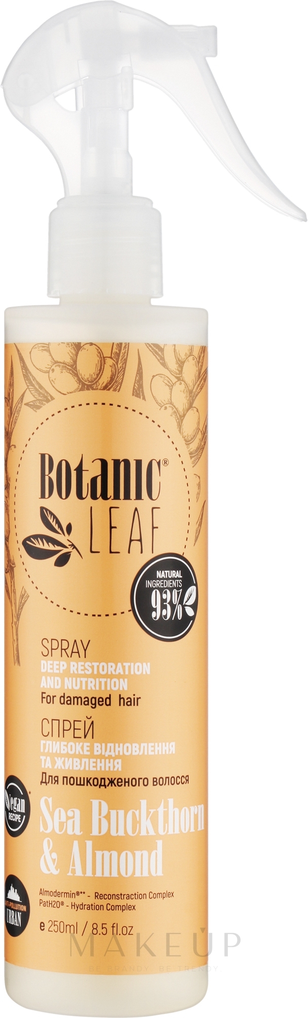 Regenerierendes und nährendes Spray für geschädigtes und stumpfes Haar - Botanic Leaf — Bild 250 ml