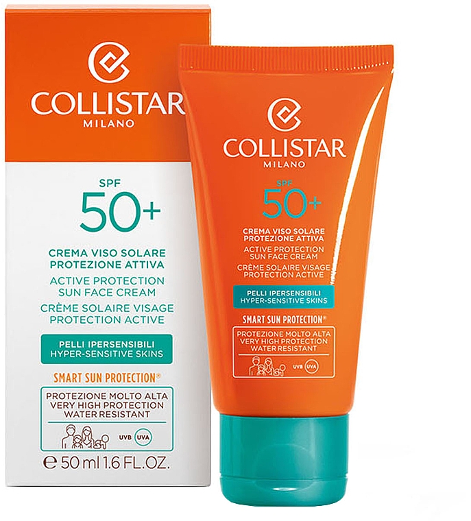 Aktiv schützende Sonnencreme für das Gesicht SPF 50+ - Collistar Active Protection Sun Face Cream SPF 50+ — Foto N2