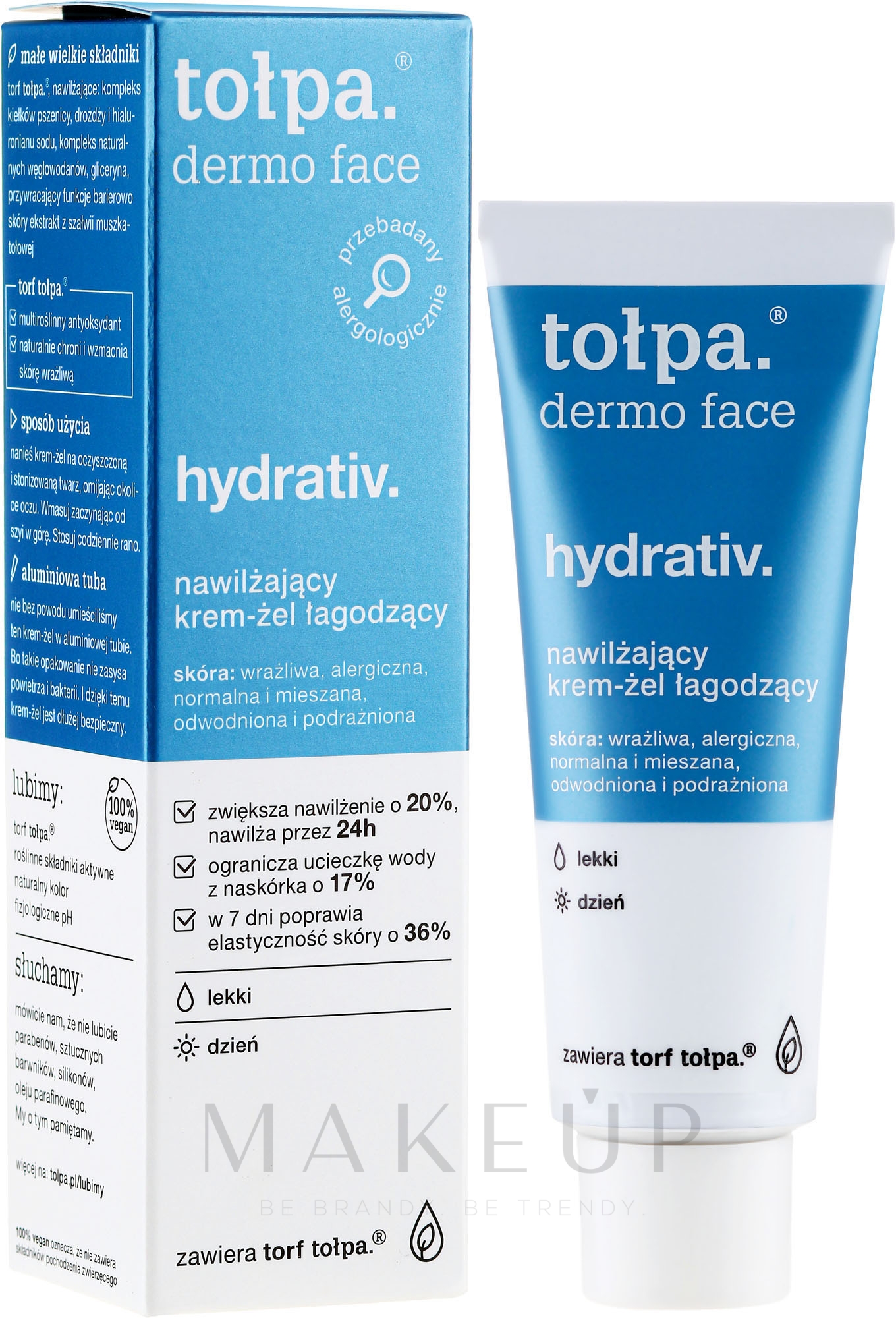 Klärendes Feuchtigkeitsgel für ölige und unreine Haut - Tolpa Dermo Face Hydrativ Light Moisturizer Relaxing Cream — Bild 40 ml