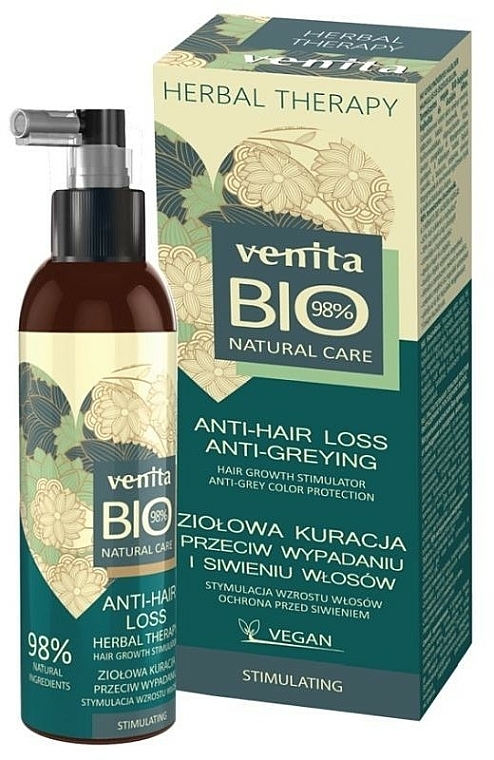 Biobehandlung gegen Haarausfall und Vergrauung - Venita Bio Natural Care Anti-Hair Loss — Bild N1