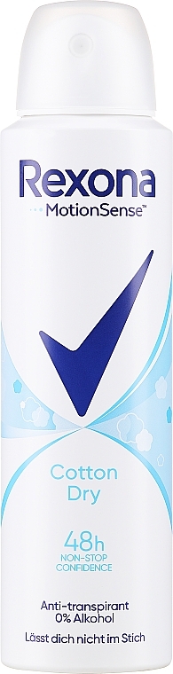 Deospray Antitranspirant - Rexona MotionSense Cotton Dry Algodon 48h Deodorant Spray — Bild N1