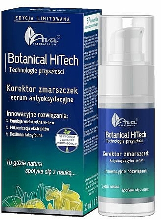 Antioxidatives Anti-Falten Gesichtsserum - AVA Laboratorium Botanical HiTech Antioxidant Serum — Bild N1