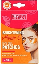Düfte, Parfümerie und Kosmetik Gel-Augenpatches mit Vitamin C - Beauty Formulas Brightening Vitamin C Eye Gel Patches