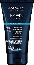 Natürlicher feuchtigkeitsspendender After-Shave-Balsam - 4Organic Men Power Natural Moisturizing After-Shave Balm Hydration — Bild N1
