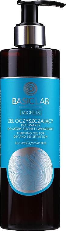 Gesichtsreinigungsgel für trockene und empfindliche Haut - BasicLab Dermocosmetics Micellis — Bild N3