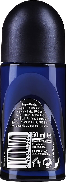 Deo Roll-on Antitranspirant - NIVEA MEN Deep Deodorant — Bild N2