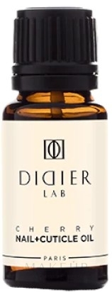 Öl für Nägel und Nagelhaut mit Kirsche - Didier Lab Nail + Cuticle Oil Cherry — Bild 15 ml