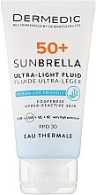 Düfte, Parfümerie und Kosmetik Ultraleichte Schutzcreme SPF 50+ - Dermedic 50+ Sunbrella Ultra-light Fluid