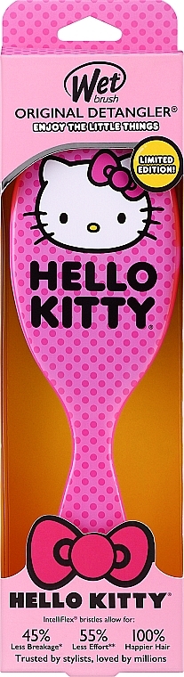 Haarbürste Hello Kitty - Wet Brush Original Detangler Hello Kitty Pink — Bild N3