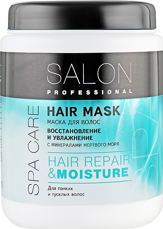 Maske für dünnes, müdes und fettiges Haar - Salon Professional Spa Care Moisture