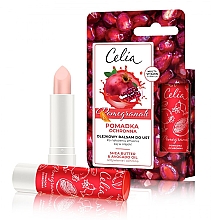 Pflegender Lippenbalsam mit Granatapfelöl, Avocadoöl und Sheabutter - Celia Protective Lipstick Pomegranate Oil Lip Balm — Bild N1