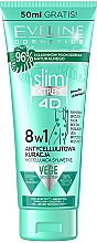 Düfte, Parfümerie und Kosmetik 8in1 Anti-Cellulite Körpercreme mit kühlender Wirkung - Eveline Cosmetics Slim Extreme 4D