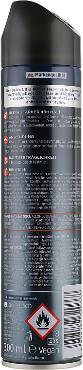 Haarlack für jedes Haar maximaler Power-Halt - Balea Ultra Power №5 — Bild N2