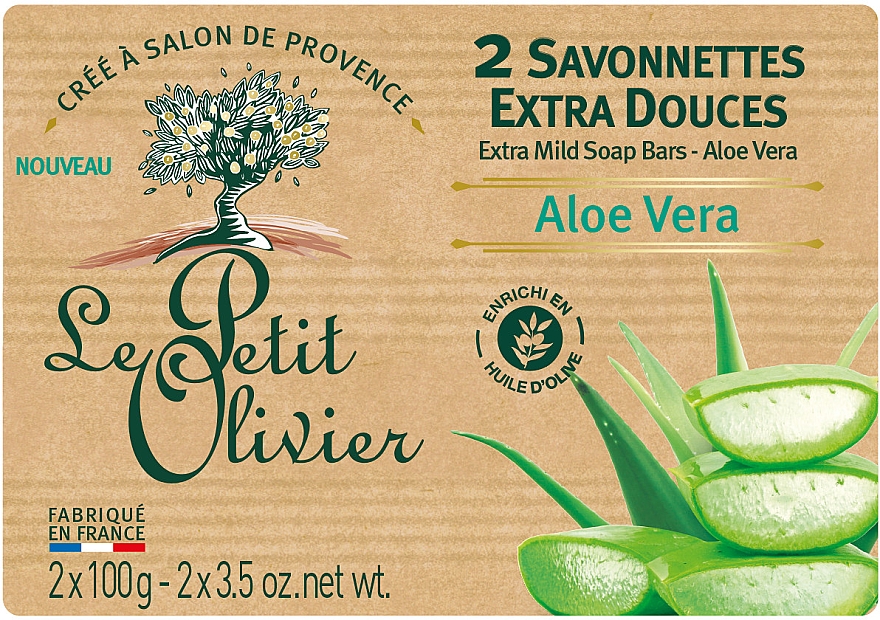 Extra sanfte Seife mit Aloe Vera Extrakt - Le Petit Olivier Aloe Vera — Bild N1