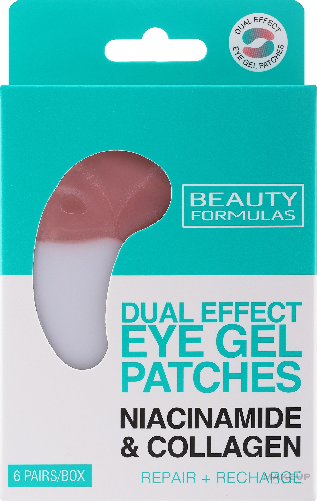 Gel-Augenpatches - Beauty Formulas Dual Effect Eye Gel Patches  — Bild 6 x 2 St.