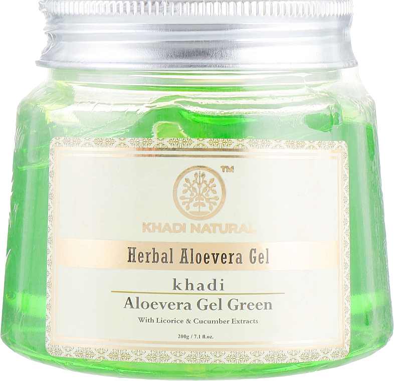 Gesichtsgel mit Aloe Vera - Khadi Natural Herbal Aloevera Gel Green — Bild N1