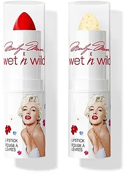 Wet N Wild x Marilyn Monroe Icon Lipstick and Balm Set (Lippenstift 4,2g + Lippenbalsam 4,2g) - Lippenpflegeset — Bild N2
