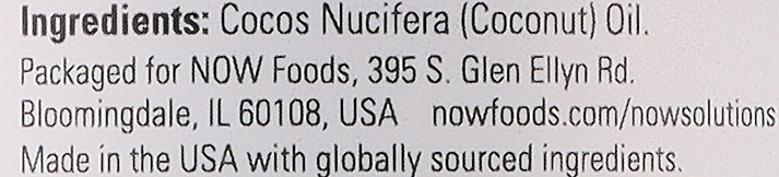 Revitalisierende Kokosbutter für Haut und Haar - Now Foods Solution Coconut Oil — Bild N2
