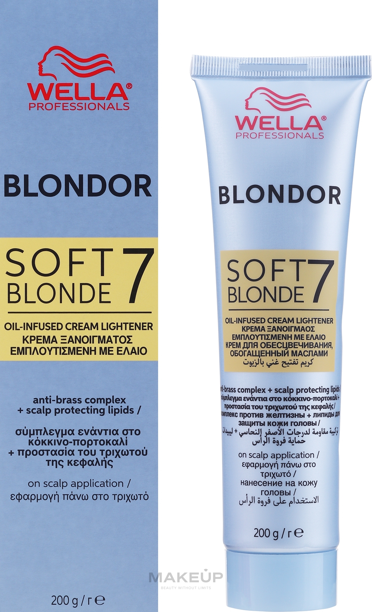 Aufhellende Haarcreme - Wella Professionals Blondor Soft Blonde Cream  — Bild 200 g