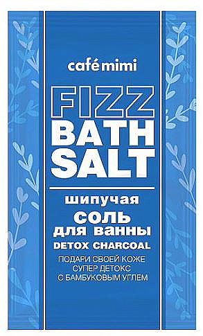 Entgiftendes Badesalz mit Bambuskohle - Cafe Mimi Fizz Bath Salt
