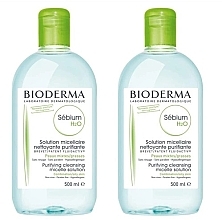 Düfte, Parfümerie und Kosmetik Gesichtspflegeset - Bioderma Sebium H2O Micellaire Solution (Mizellenlösung 2x500ml)