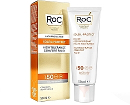 Düfte, Parfümerie und Kosmetik Fluid für empfindliche Haut - RoC Soleil Protect High Tolerance Fluid SPF 50