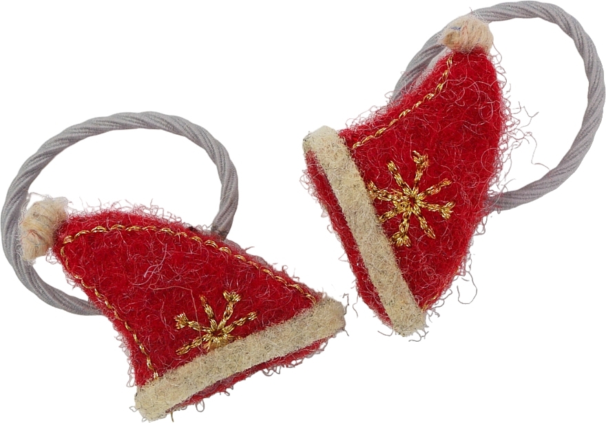 Haargummi für das neue Jahr Weihnachtsmütze mit Ring beige - Lolita Accessories — Bild N1