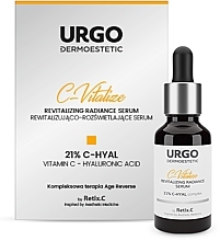 Düfte, Parfümerie und Kosmetik Revitalisierendes und aufhellendes Gesichtsserum - Urgo Dermoestetic C-Vitalize Revitalizing Radiance Serum 21% C-Hyal