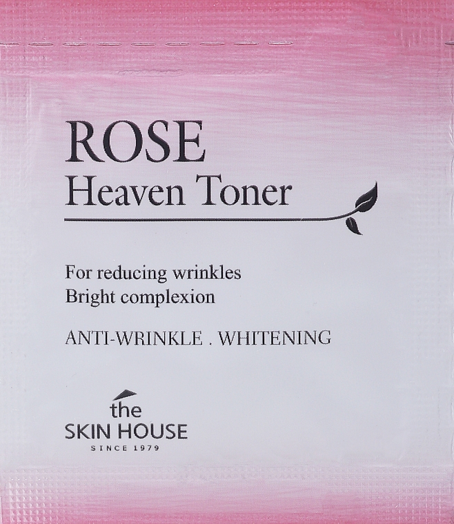 GESCHENK! Verjüngendes Gesichtswasser mit Rosenextrakt - The Skin House Rose Heaven Toner (Probe)  — Bild N1