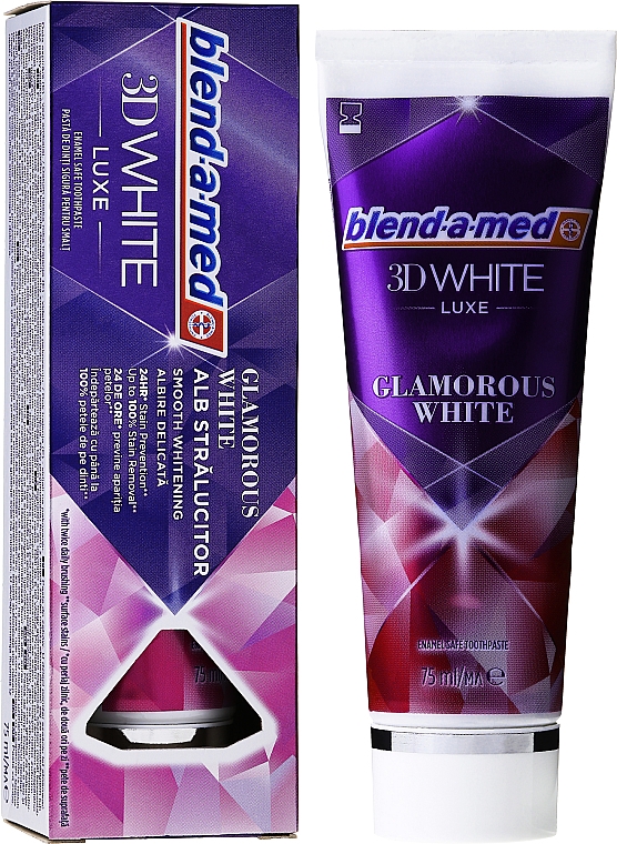 Zahnpasta 3D White Luxe Glamorous White - Blend-a-med 3d White Luxe Glamorous White Toothpaste — Bild N2