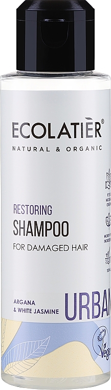 Regenerierendes Shampoo mit Argan und weißem Jasmin für strapaziertes Haar - Ecolatier Urban Restoring Shampoo