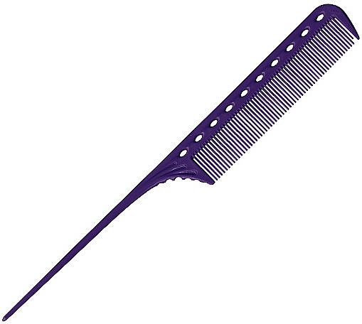 Toupierkamm 216 mm violett - Y.S.Park Professional 101 Tail Comb Deep Purple — Bild N1