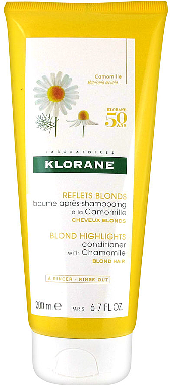 Haarspülung mit Kamille für blondes Haar - Klorane Blond Highlights Conditioner With Chamomile — Bild N1