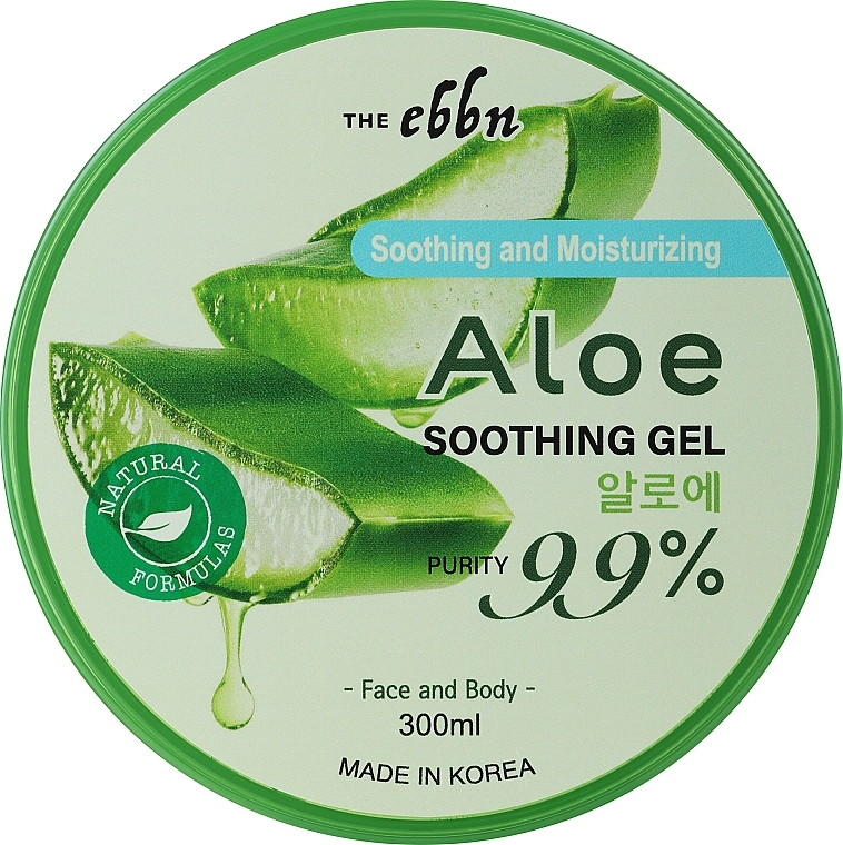 Beruhigendes und feuchtigkeitsspendendes Körper- und Gesichtsgel mit Aloe Vera - The Ebbn Shooting & Moisture Aloe Sooting Gel 97% Purity — Bild N1