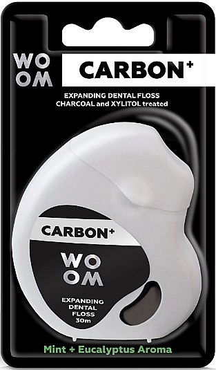 Zahnseide mit Minze- und Eukalyptusgeschmack - Woom Carbon+ Expanding Floss — Bild N2