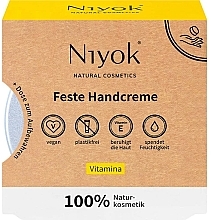 Feste Handcreme mit Vitaminen - Niyok Solid Hand Cream Vitamina — Bild N1