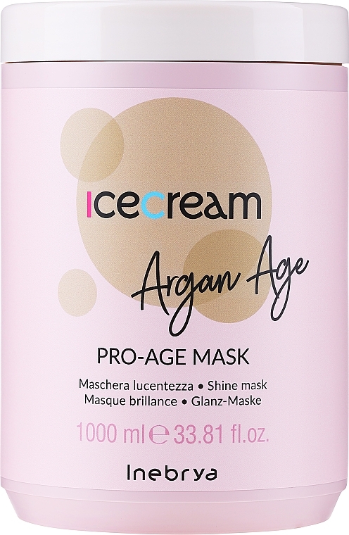 Haarmaske mit Arganöl für geschädigtes und trockenes Haar - Inebrya Argan Oil Pro Age Mask — Bild N3