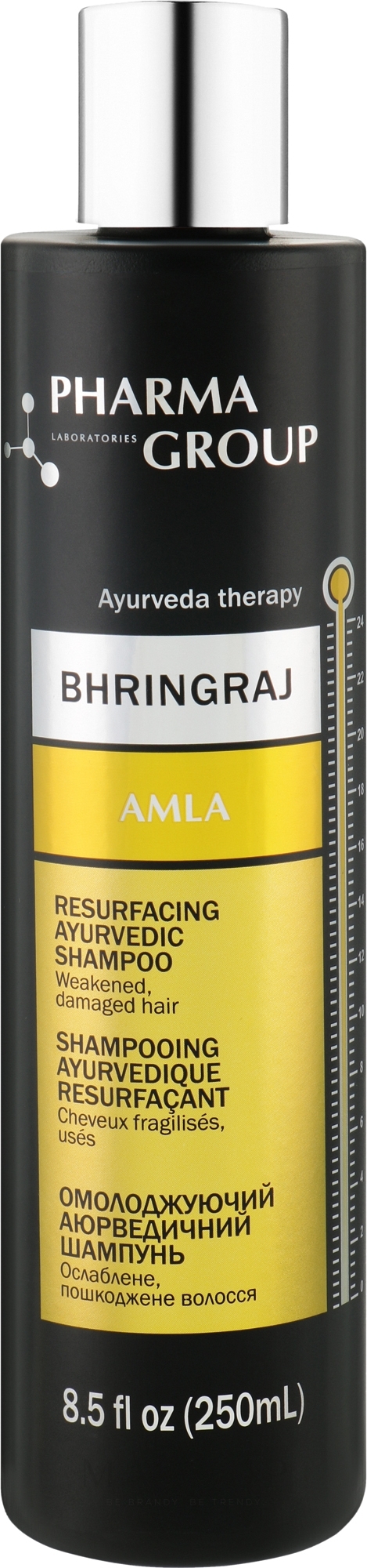 Regenerierendes Shampoo - Pharma Group Laboratories Bhringraj + Amla Resurfacing Shampoo — Bild 250 ml