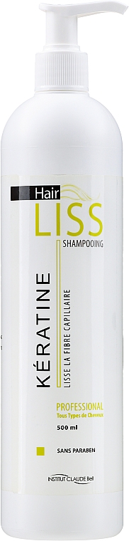 Glättendes und pflegendes Haarshampoo mit Keratin - Institut Claude Bell Hairliss Keratin Shampoo — Bild N1