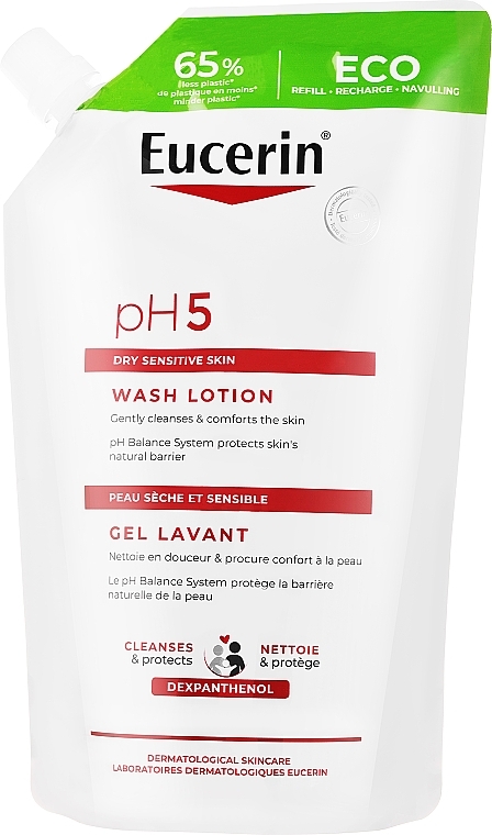 Körperreinigungslotion - Eucerin pH5 WashLotion (Doypack) — Bild N1