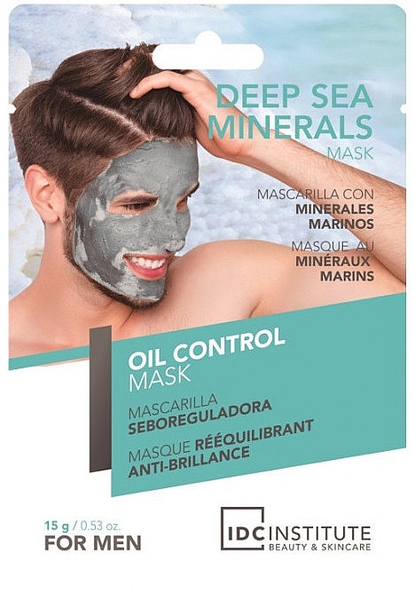 Talgregulierende Gesichtsmaske für Männer - IDC Institute Oil Control Mask For Men — Bild N1