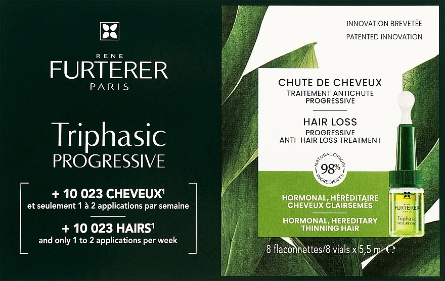Drei-Phasen-Behandlung gegen Haarausfall - Rene Furterer Triphasic Progressive 8 Flasks — Bild N1
