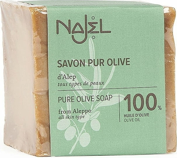 Aleppo-Seife mit Olivenöl - Najel Pure Olive Soap From Alepo — Bild N1