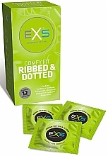 Gerippte Kondome mit Punkten - EXS Ribbed & Dotted Condoms — Bild N2
