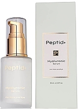 Düfte, Parfümerie und Kosmetik Serum für Gesicht und Augenpartie mit Hyaluronsäure - Peptid+ Hyaluronic Acid Face & Eye Serum For All Skin Types