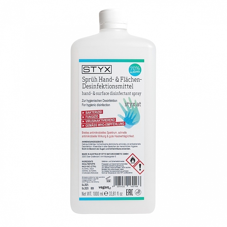 Hand- und Flächen-Desinfektionsmittel-Spray - Styx Naturcosmetic Hand And Surface Disinfectant Spray — Bild N2