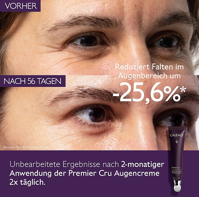 Anti-Falten-Augenkonturcreme mit Magnolienextrakt - Caudalie Premier Cru The Eye Cream — Bild N4